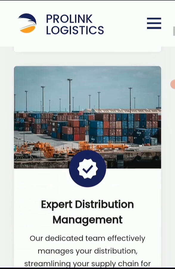 Professional portal emphasizing reliability, tracking, and service coverage.